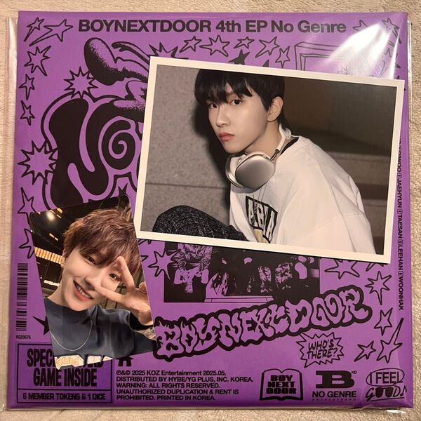 BOYNEXTDOOR NO GENRE board game ver. ウナク 写真 セット