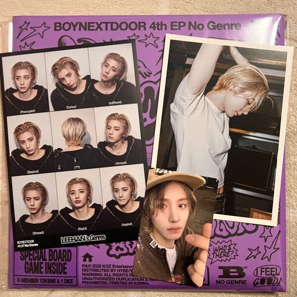 BOYNEXTDOOR NO GENRE board game ver. イハン 写真 ステッカー セット