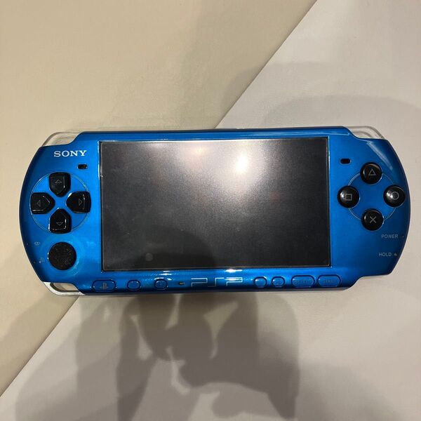 【ジャンク品】SONY PlayStation PSP-3000 ブルー ブラック カスタム