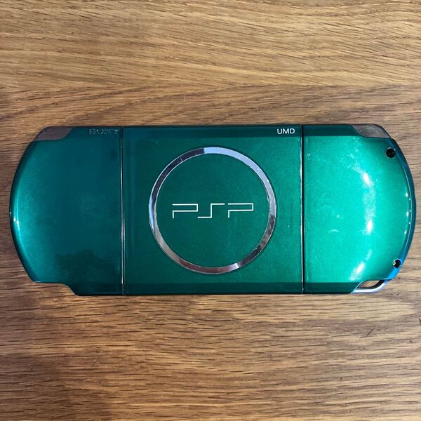 【ジャンク品】SONY PlayStation PSP-3000 グリーン ブラック カスタム