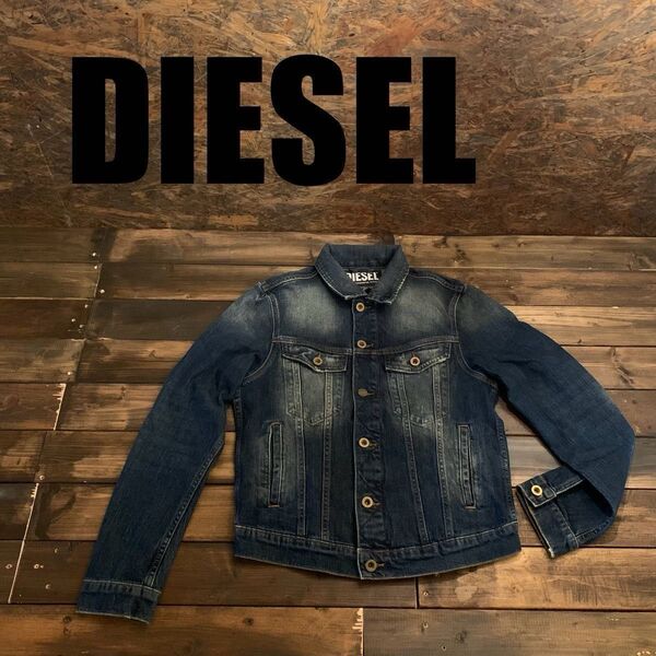 DIESEL ディーゼル バック刺繍入りデニムジャケット