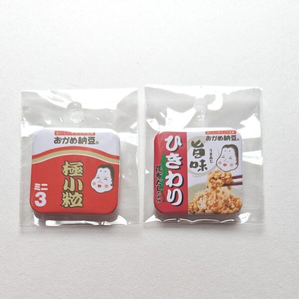 おかめ納豆 缶バッジ