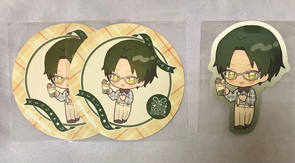 あんスタ アニカフェ コースター ステッカー 蓮巳敬人