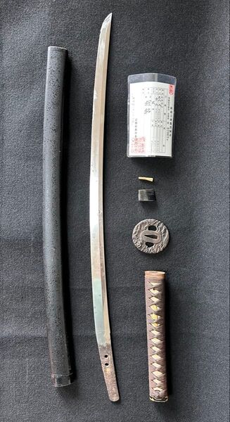 古美術 日本刀 大脇差 登録証有り 真剣 刀剣 武具 刀剣 武具 骨董 時代武具 長脇差 2511 無銘 わきざし