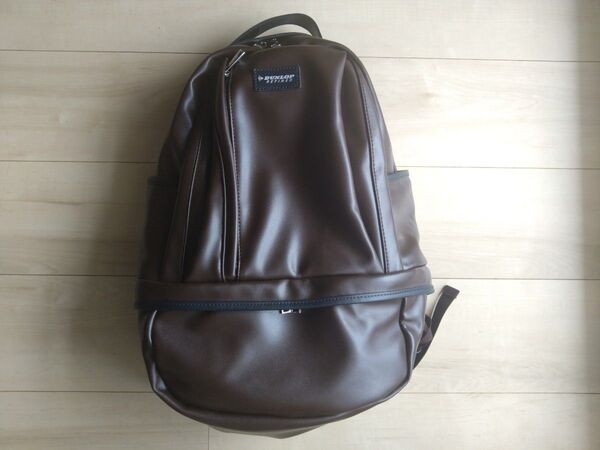美品 バックパック リュック デイパック Dunlop Refined ダンロップ 茶色 ブラウン