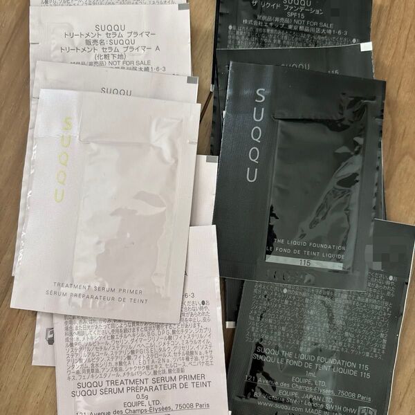 suqqu 下地・ファンデーション サンプル 6セット