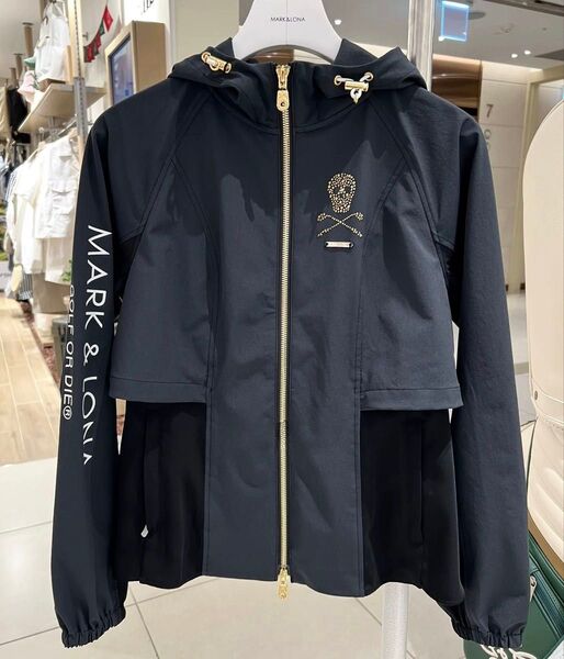 ゴルフ MARK&LONA マークアンドロナ レディース ジャケット アウター 長袖(ブラック)Mサイズ