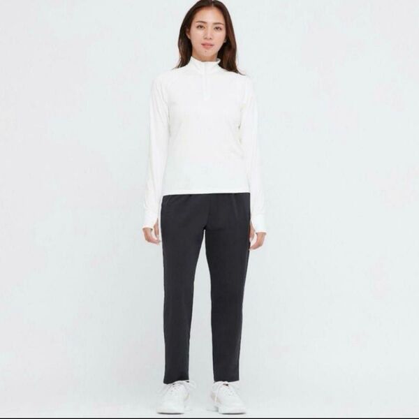 UNIQLO ユニクロ メッシュハーフジップ エアリズム UVカット Lサイズ