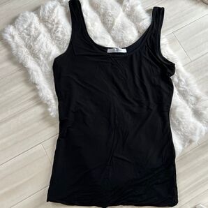 マックスマーラ Max Mara タンクトップ タンクトップ M ブラック トップス 黒