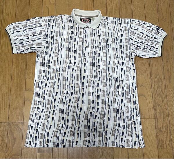 Reebok GOLF リーボックゴルフ 総柄半袖ポロシャツ ヴィンテージ