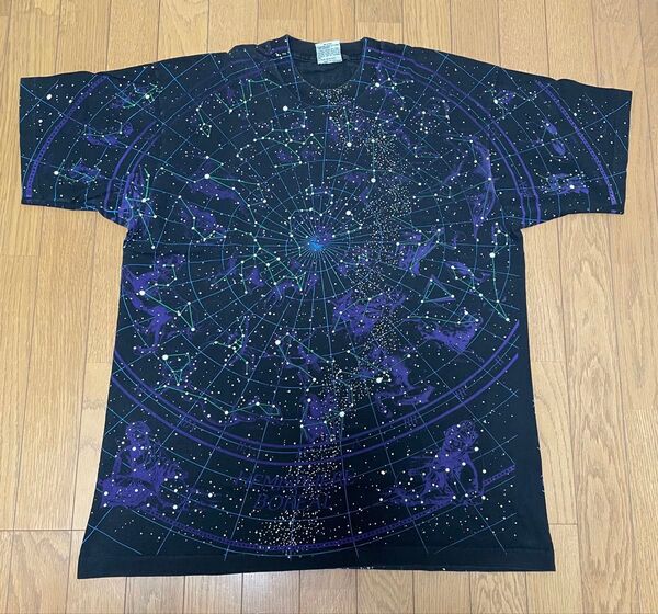 LIQUID BLUE リキッドブルー 星座総柄ヴィンテージTシャツ 90's