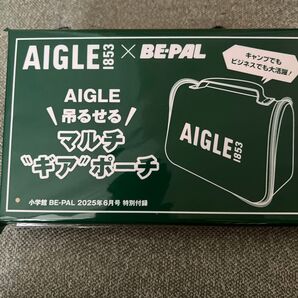 BE-PAL ビーパル 6月号 付録 AIGLE 吊るせるマルチ “ギア” ポーチ