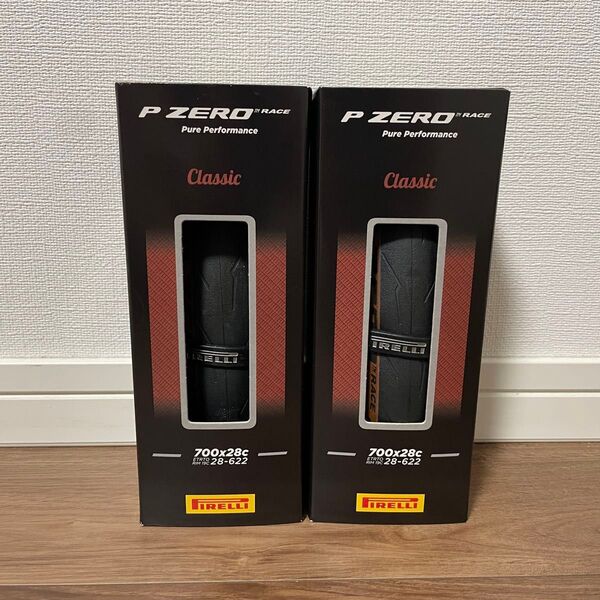 【新品未使用】PIRELLI ピレリ P-ZERO RACE クリンチャータイヤ 28C 2本セット