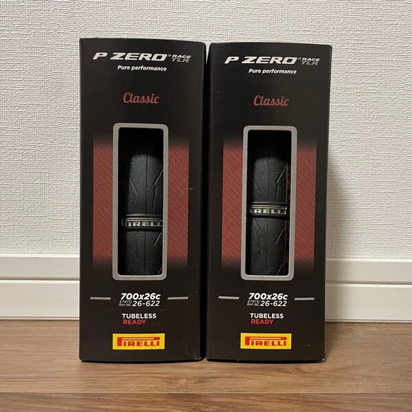 【新品未使用】PIRELLI ピレリ P-ZERO RACE TLR チューブレスタイヤ 26C 2本セット