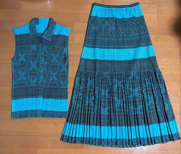 プリーツプリーズ PLEATS PLEASE セットアップ ノースリーブ スカート サイズ4