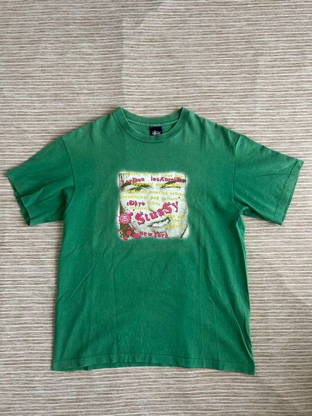 STUSSY Tシャツ グリーン