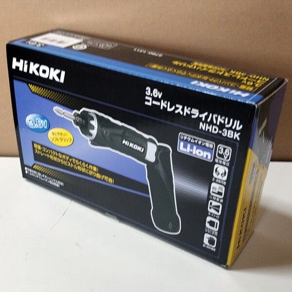 【新品】HIKOKI N3.6Vドライバドリル NHD-3BK