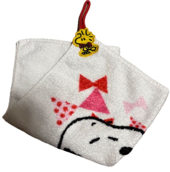 SNOOPY ハンドタオル ループ付き