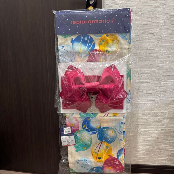 【新品未使用】repipi armario♪ 浴衣 160cm /綿100%