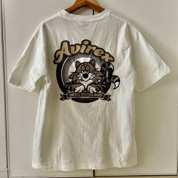 AVIREX アヴィレックス 75周年限定 半袖Tシャツ サイズL ホワイト