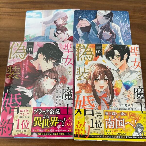聖女と魔王の偽装婚約 手に手をとってホワイト国家を作ります 鳥原習/原作 海野電球/漫画