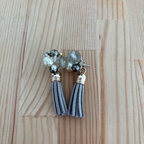 ピアス ビジューピアス タッセルピアス