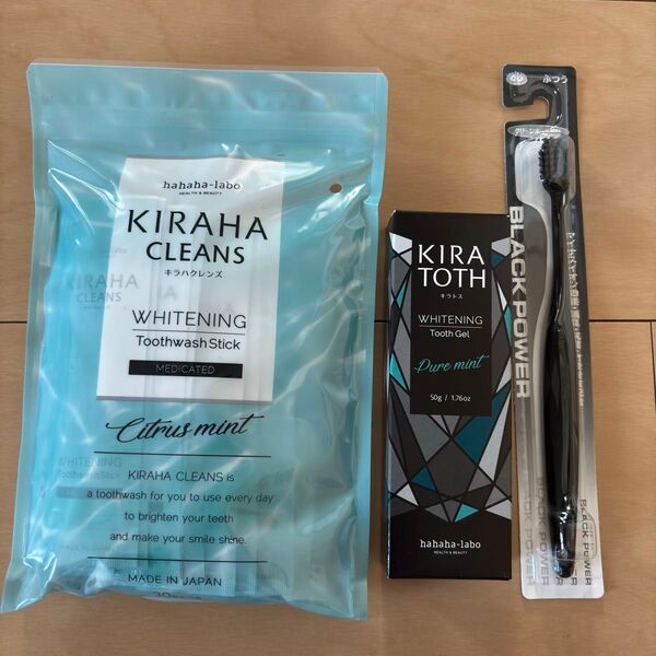 キラトス ホワイトニング歯磨き粉 キラハクレンズ 歯ブラシ付き