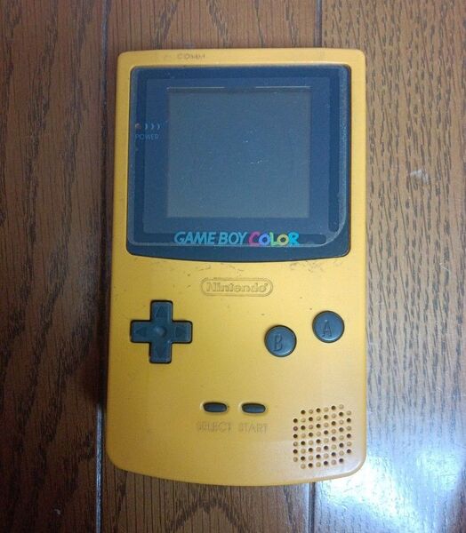 ゲームボーイカラー イエロー ジャンク扱い 使用感あり スタートとセレクトボタン反応なし 画面焼けあり 本体のみ 起動確認済み