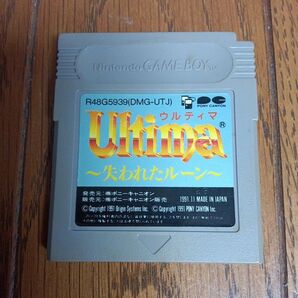 ゲームボーイソフト ウルティマ 失われたルーン 中古品 ソフトのみ 起動確認済み ソフトに汚れあり セーブ確認済み