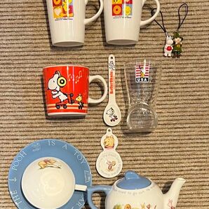 【美品 各種キャラクターコレクションセット】SNOOPY & tweety & pooh & MOOMIN カップその他セット
