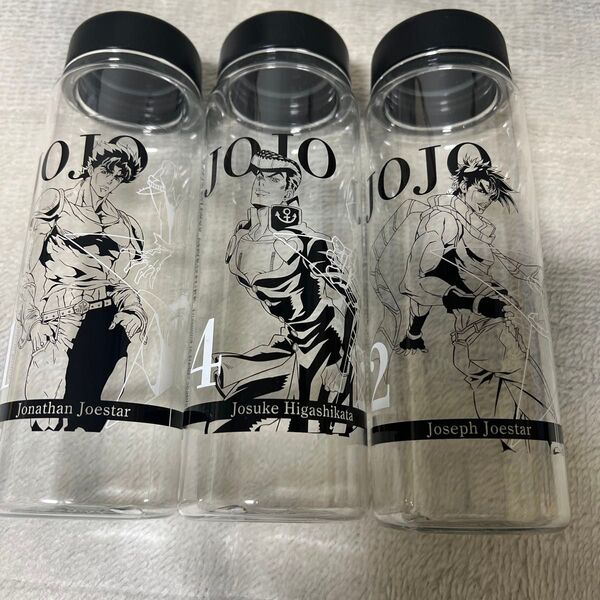一番くじ ジョジョの奇妙な冒険 ジョジョ クリアボトル タンブラー ジョナサン・ジョースター ジョセフ・ジョースター 東方仗助