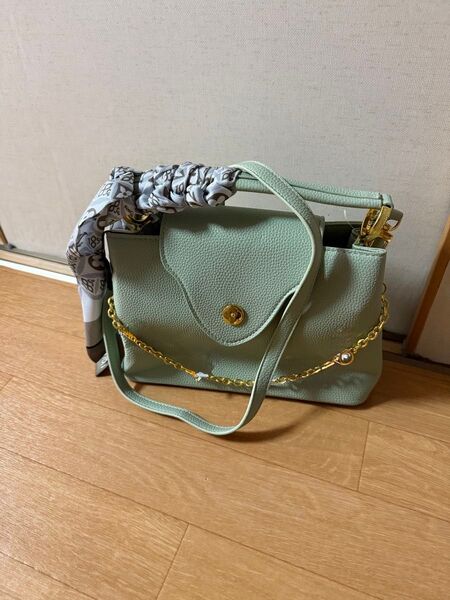 パステルグリーン 2Wayショルダーバッグ