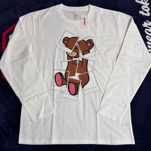 グラニフ ポラロイド写真風 コントロールベア ロングTシャツ サイズL
