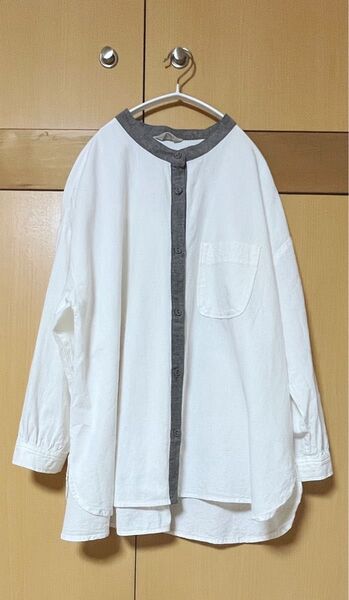 Samansa Mos2 サマンサモスモス sm2 コットンリネンクレリックブラウス