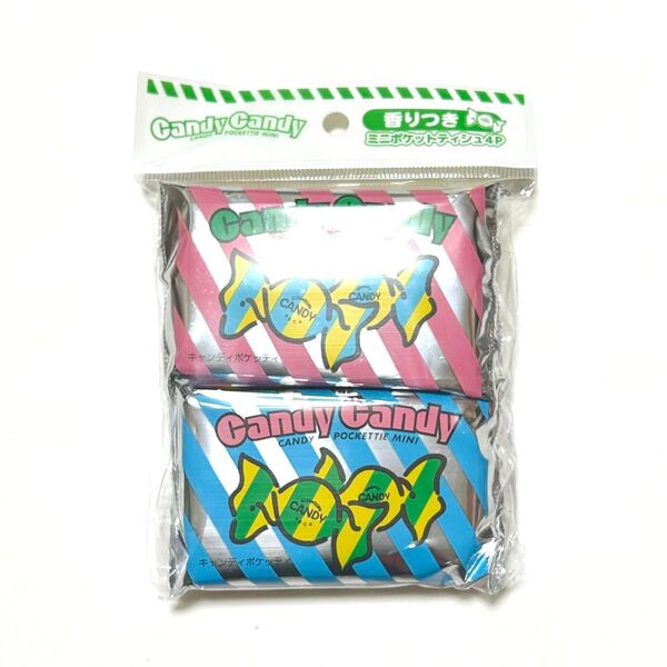 ダイレイ ポケッティ キャンディ 香りつき 4P レトロ ポケットティッシュ