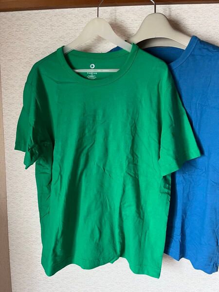 3枚 ファミリーマート 青緑グレー半袖 Tシャツ XL ファミマ 綿
