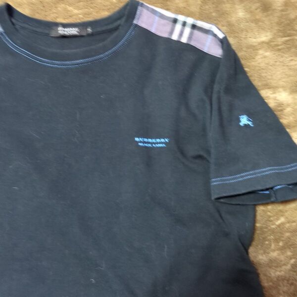 BURBERRY BLACK LABEL Tシャツ ブラック Sサイズ