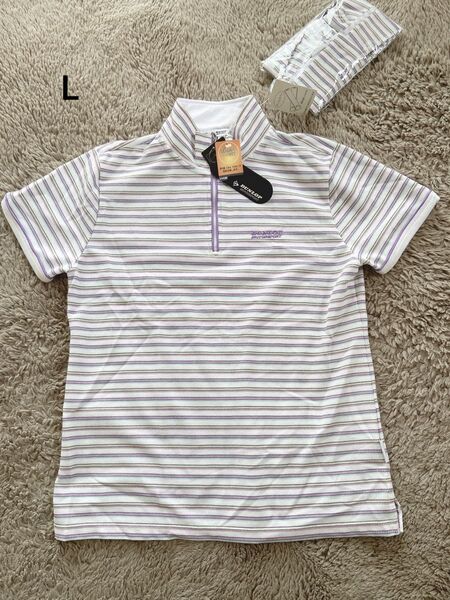 【新品・タグ付き】ダンロップ ポロシャツ サンスリーブ付き L