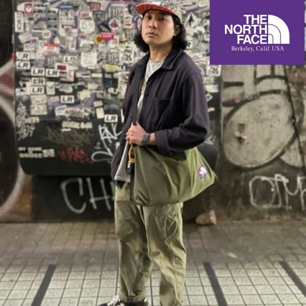 ノースフェイス パープルレーベル ショルダーバッグ 斜め掛け可 カーキ 7754 NORTH FACE ナイロン