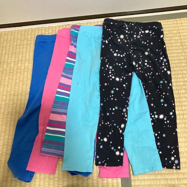 レギンスズボン 5点セット カラフル 100センチくらい