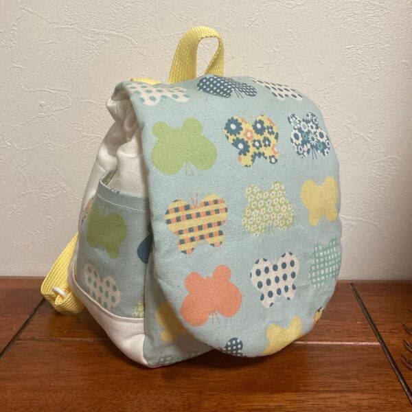 ベビーリュック 一升餅リュック Hanauta ハピヨン ちょうちょ柄 ハンドメイド