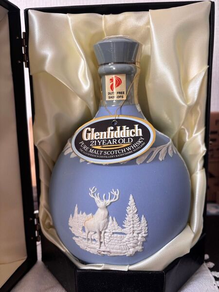 Glenfiddich 21年 ウイスキーボトル 陶器 ウイスキー スコッチ ウェッジウッド 陶器ボトル 750ml 43%