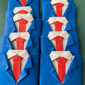 父の日製作 制作 スーツシャツ 折り紙20個
