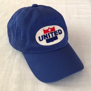 ユナイテッド航空 U.S.ビンテージワッペン リメイクキャップ/中古品