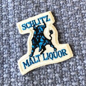 SCHLITZ MALT LIQUOR U.S.ビンテージ刺繍ワッペン