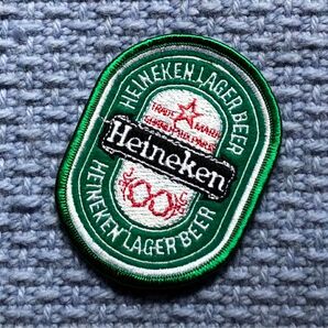 HEINEKEN LAGER BEER U.S.ビンテージ刺繍ワッペン