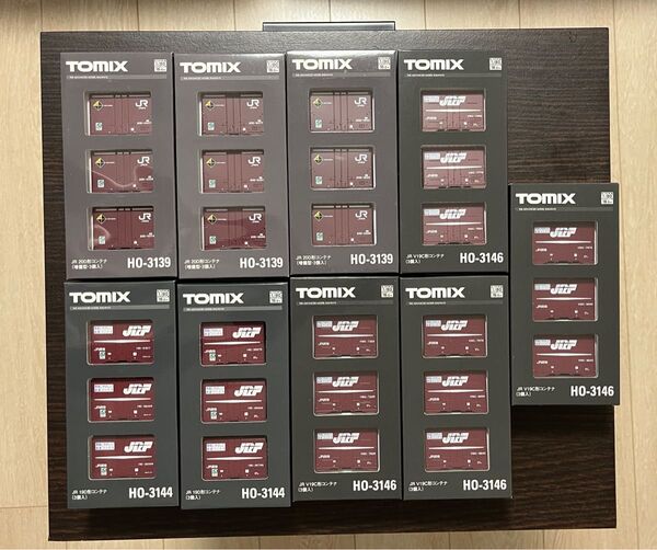新品未開封 TOMIX HOゲージ コンテナ 20D形 19D形 V19C形 9箱 HO-3139 HO-3144 HO-3146