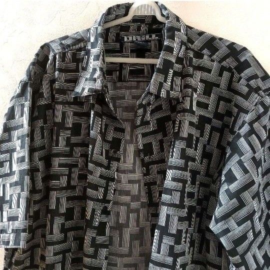 美品 DRILL 半袖シャツ XL 布袋寅泰風