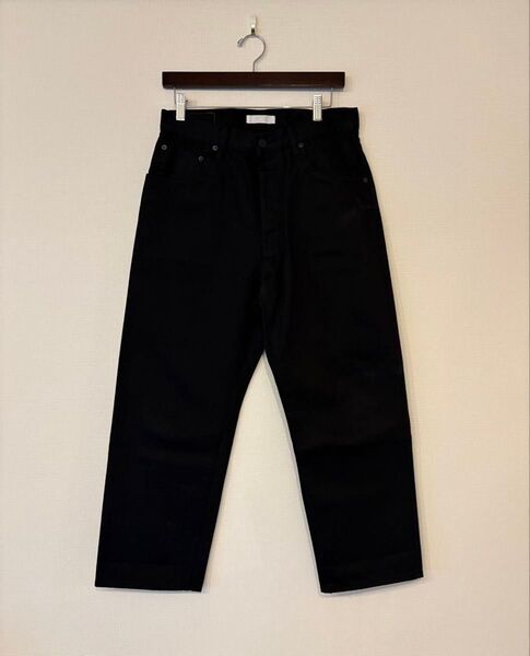 HATSKI Wide Tapered Denim ブラック デニムパンツ