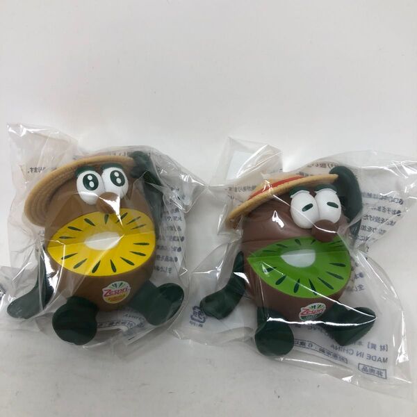 Zespri キウイブラザーズ フィギュア 2点セット ゼスプリ 麦わら帽子